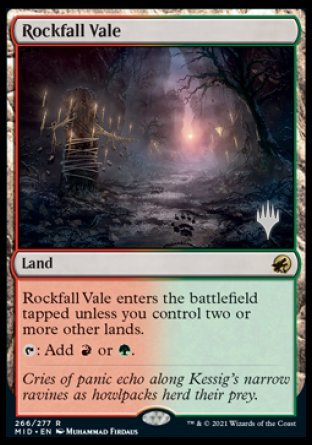 Rockfall Vale (Promo Pack) [Innistrad: Midnight Hunt Promos] | GnG Games