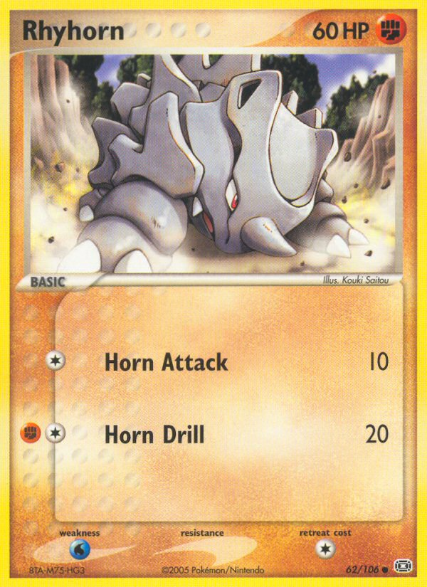 Rhyhorn (62/106) [EX: Emerald] | GnG Games