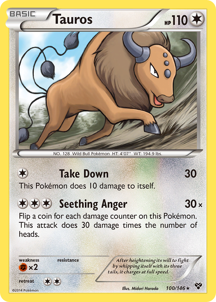 Tauros (100/146) [XY: Base Set] | GnG Games