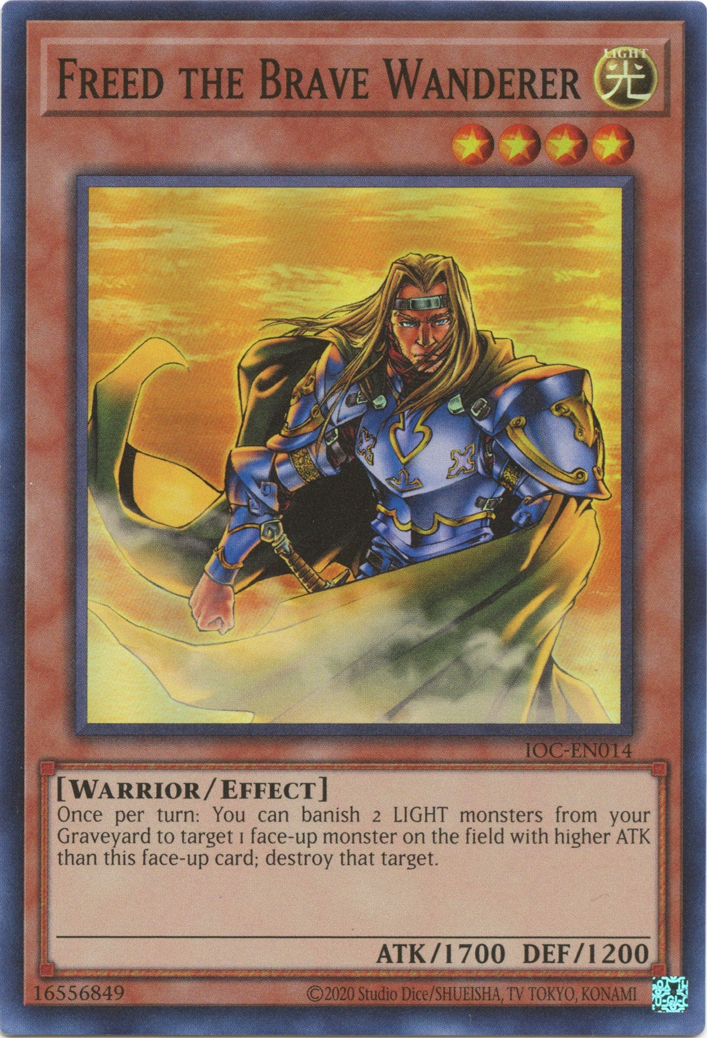 Freed the Brave Wanderer (25th Anniversary) [IOC-EN014] Super Rare | GnG Games