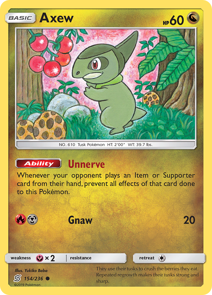 Axew (154/236) [Sun & Moon: Unified Minds] | GnG Games