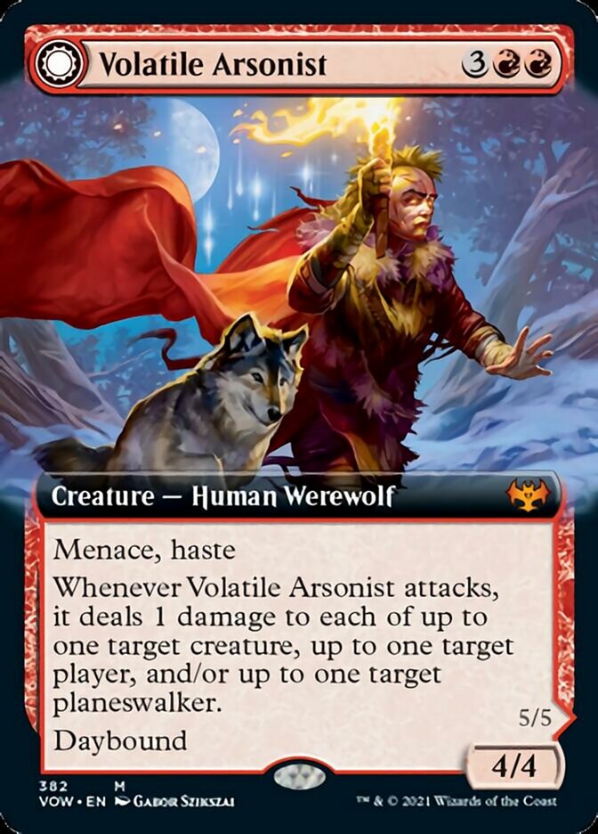 Volatile Arsonist // Dire-Strain Anarchist (Extended) [Innistrad: Crimson Vow] | GnG Games