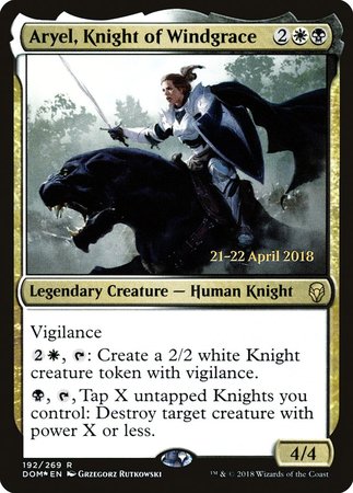 Aryel, Knight of Windgrace [Dominaria Promos] | GnG Games