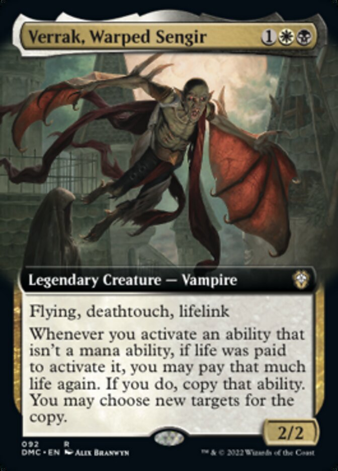Verrak, Warped Sengir (Extended Art) [Dominaria United Commander] | GnG Games