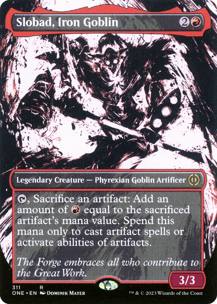 Slobad, Iron Goblin (Borderless Ichor) [Phyrexia: All Will Be One] | GnG Games