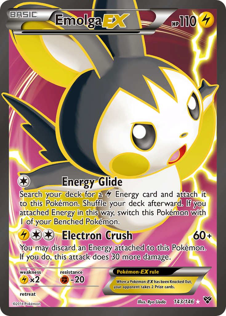 Emolga EX (143/146) [XY: Base Set] | GnG Games