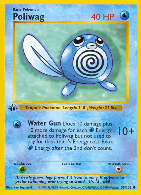 Poliwag (59/102) (Shadowless) [Base Set 1st Edition] | GnG Games