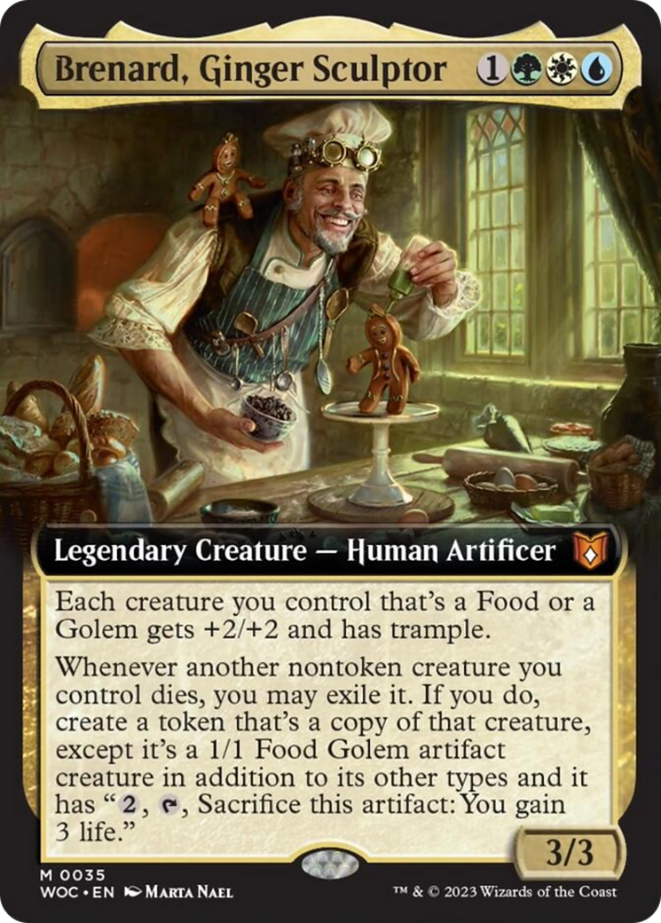 Brenard, Ginger Sculptor (Extended Art) [Wilds of Eldraine Commander] | GnG Games