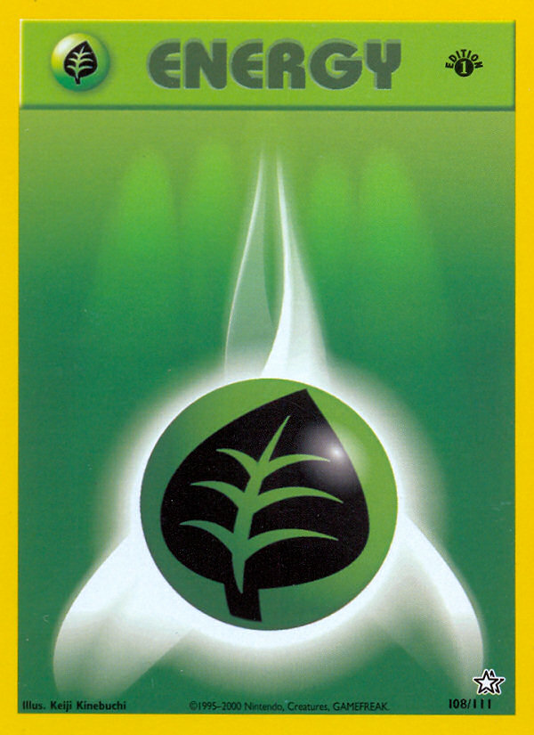 Grass Energy (108/111) [Neo Genesis 1st Edition] | GnG Games