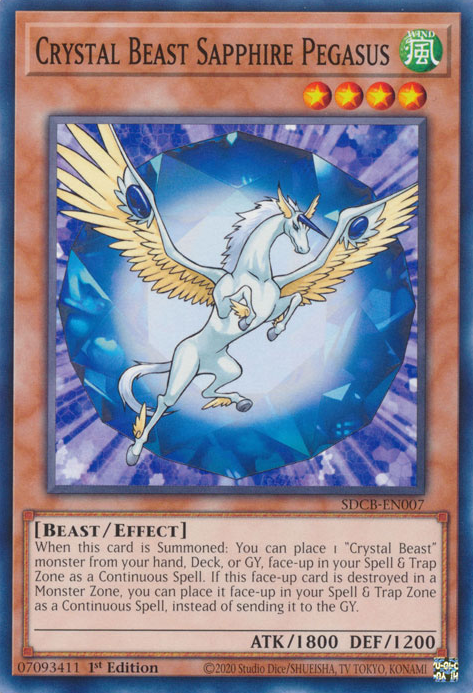 Crystal Beast Sapphire Pegasus [SDCB-EN007] Common | GnG Games