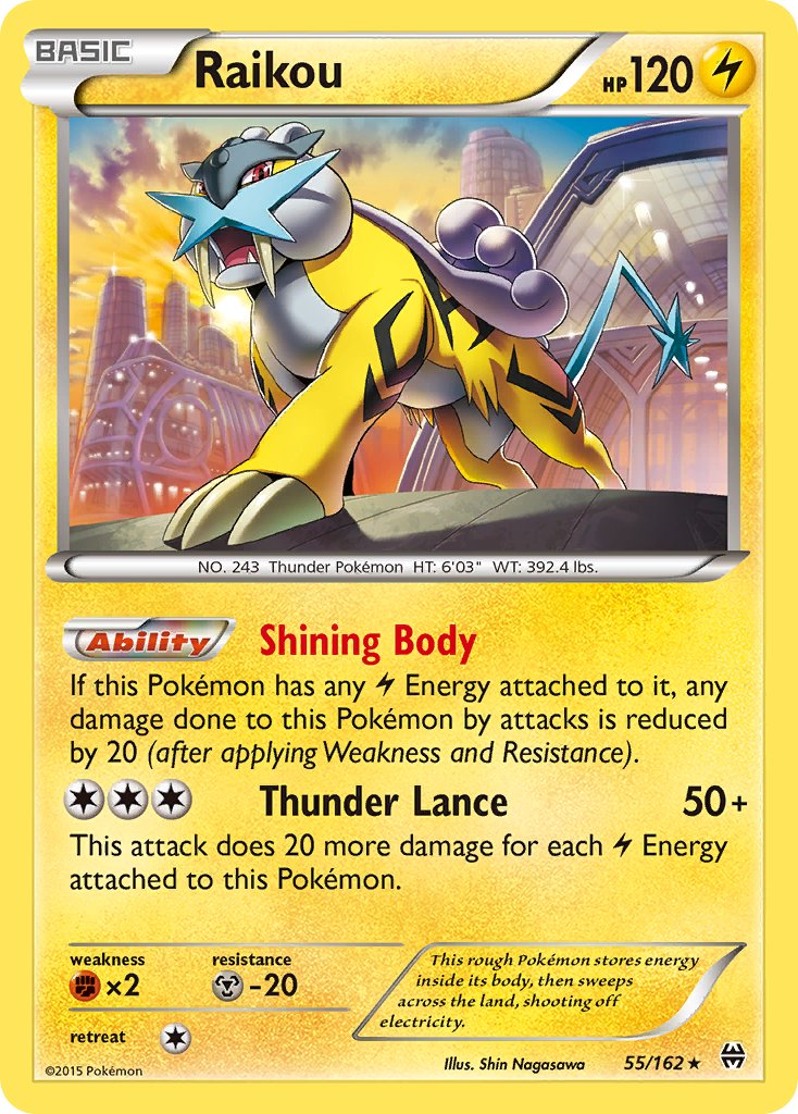 Raikou (55/162) (Cosmos Holo) (Blister Exclusive) [XY: BREAKthrough] | GnG Games