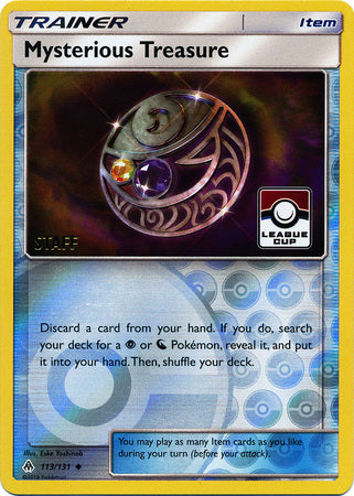 Mysterious Treasure (113/131) (League Promo Staff) [Sun & Moon: Forbidden Light] | GnG Games