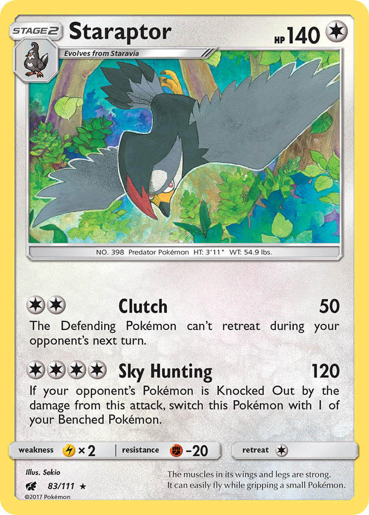 Staraptor (83/111) [Sun & Moon: Crimson Invasion] | GnG Games