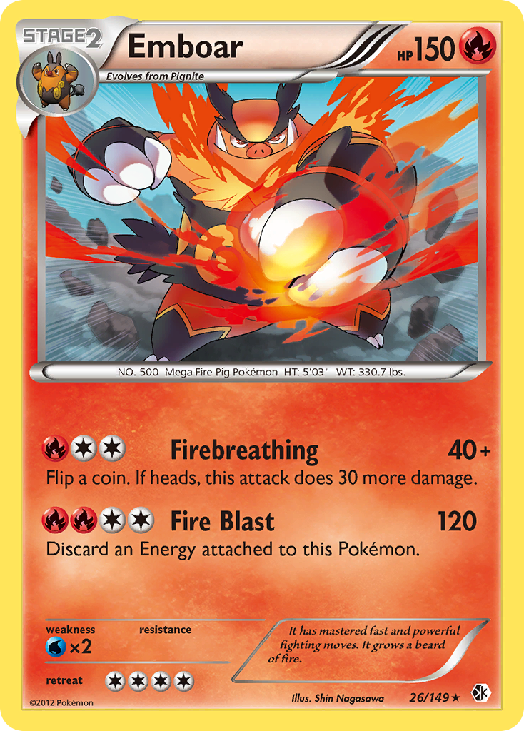 Emboar (26/149) [Black & White: Boundaries Crossed] | GnG Games