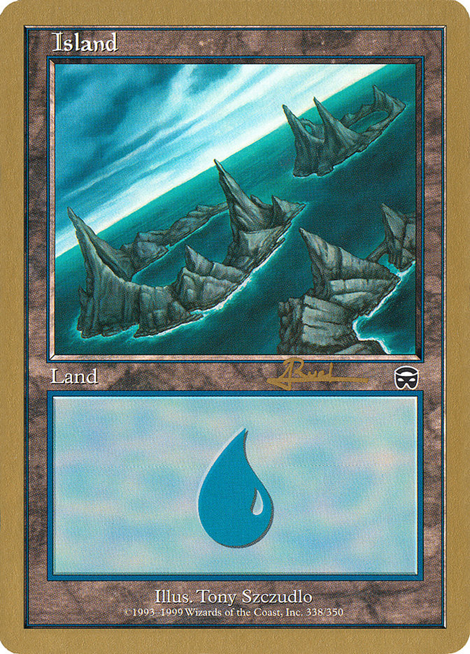 Island (ar338) (Antoine Ruel) [World Championship Decks 2001] | GnG Games