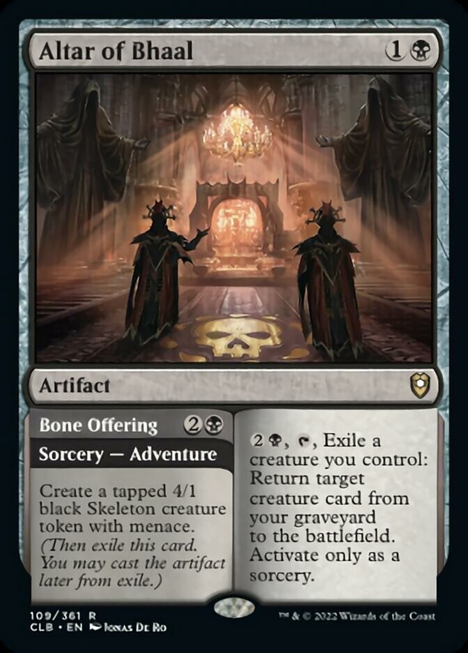 Altar of Bhaal // Bone Offering [Commander Legends: Battle for Baldur's Gate] | GnG Games