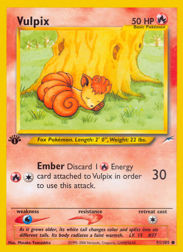 Vulpix (91/105) [Neo Destiny 1st Edition] | GnG Games