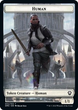 Human // Snake Double-sided Token [Dominaria United Commander Tokens] | GnG Games