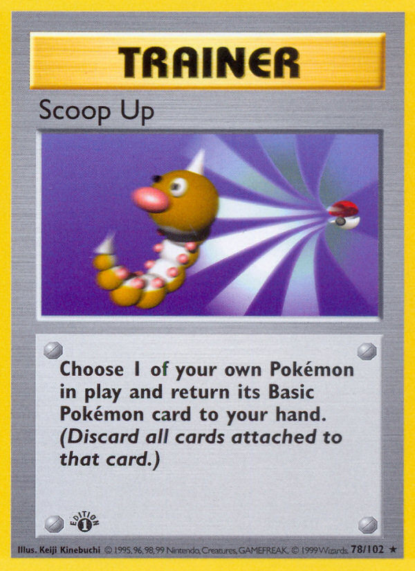 Scoop Up (78/102) (Shadowless) [Base Set 1st Edition] | GnG Games