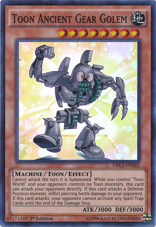 Toon Ancient Gear Golem [DRL2-EN022] Super Rare | GnG Games