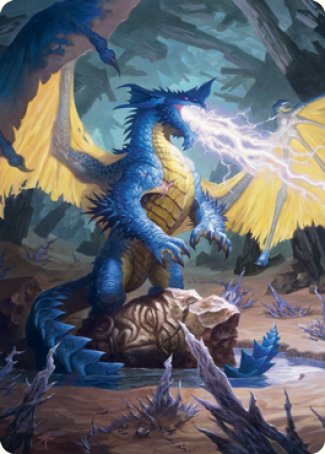 Blue Dragon Art Card [Dungeons & Dragons: Adventures in the Forgotten Realms Art Series] | GnG Games