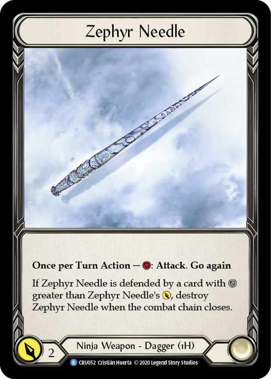 Zephyr Needle [CRU052] 1st Edition Cold Foil | GnG Games