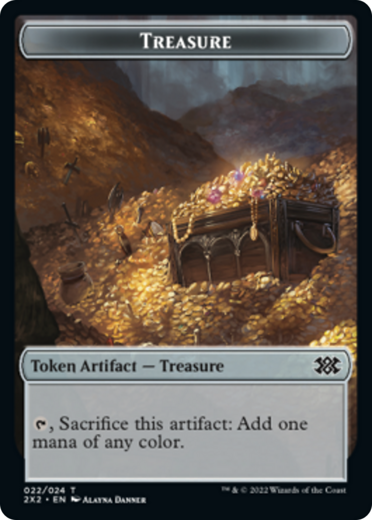 Boar // Treasure Double-sided Token [Double Masters 2022 Tokens] | GnG Games