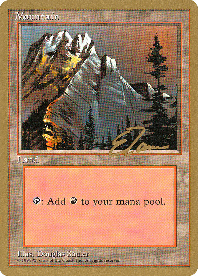 Mountain (et373) (Eric Tam) [Pro Tour Collector Set] | GnG Games