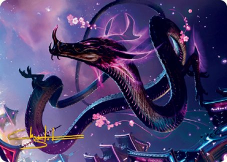 Junji, the Midnight Sky 1 Art Card (Gold-Stamped Signature) [Kamigawa: Neon Dynasty Art Series] | GnG Games