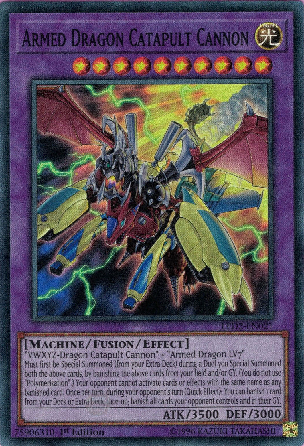 Armed Dragon Catapult Cannon [LED2-EN021] Super Rare | GnG Games