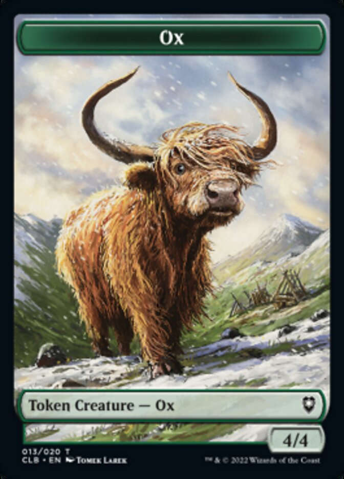 Ox Token [Commander Legends: Battle for Baldur's Gate Tokens] | GnG Games