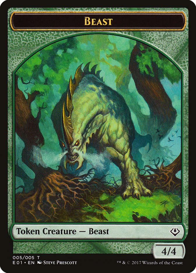 Beast (005/005) [Archenemy: Nicol Bolas Tokens] | GnG Games