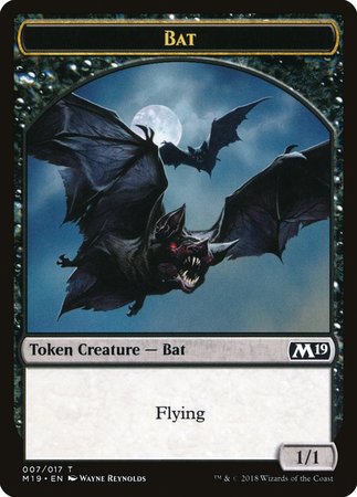 Bat Token [Core Set 2019 Tokens] | GnG Games