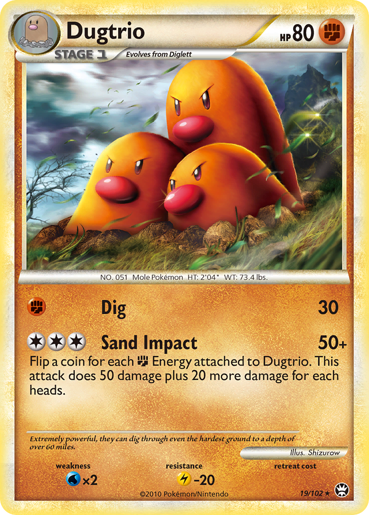 Dugtrio (19/102) [HeartGold & SoulSilver: Triumphant] | GnG Games