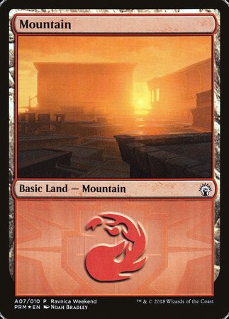 Mountain - Boros (A07) [GRN Ravnica Weekend] | GnG Games