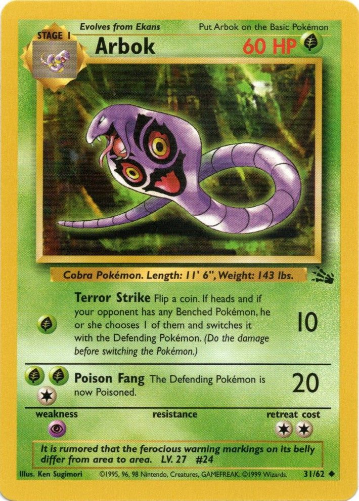 Arbok (31/62) [Fossil Unlimited] | GnG Games