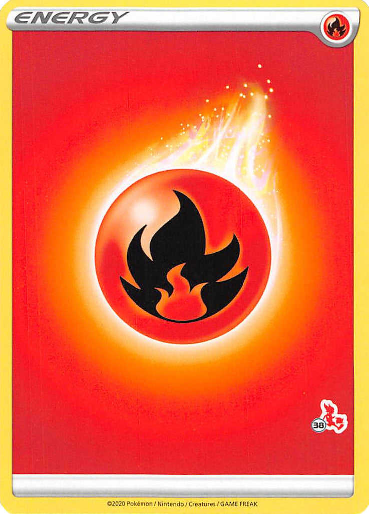 Fire Energy (Cinderace Stamp #38) [Battle Academy 2022] | GnG Games