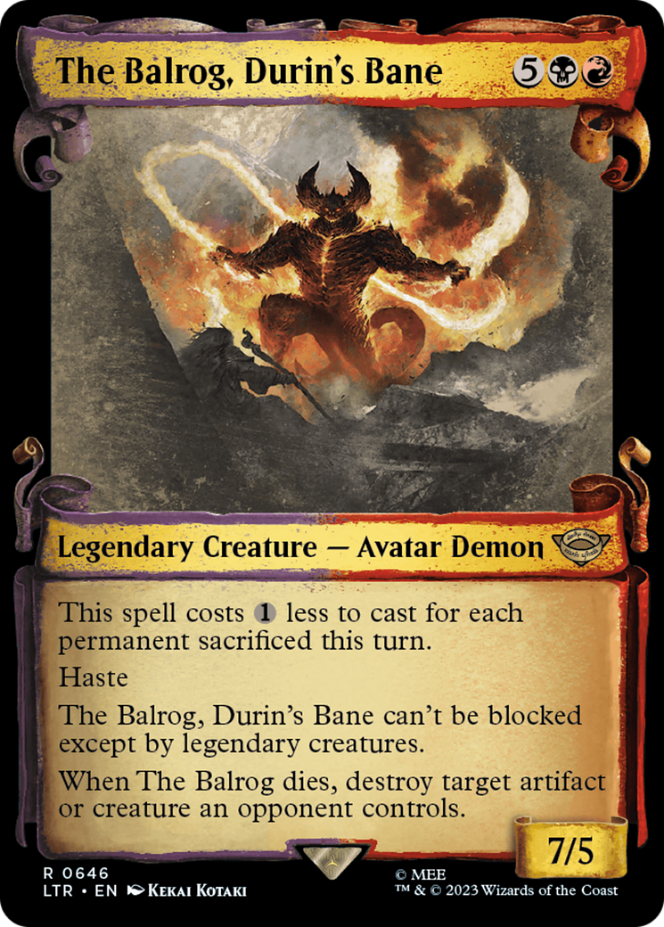 The Balrog, Durin's Bane [The Lord of the Rings: Tales of Middle-Earth Showcase Scrolls] | GnG Games