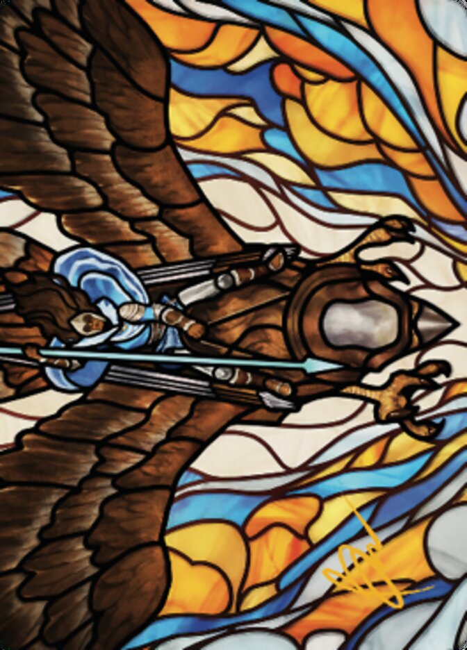 Tura Kennerud, Skyknight Art Card (Gold-Stamped Signature) [Dominaria United Art Series] | GnG Games