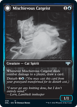 Mischievous Catgeist // Catlike Curiosity [Innistrad: Double Feature] | GnG Games