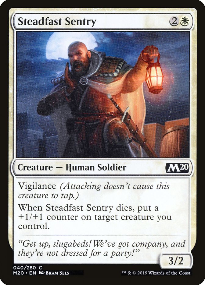 Steadfast Sentry [Core Set 2020] | GnG Games