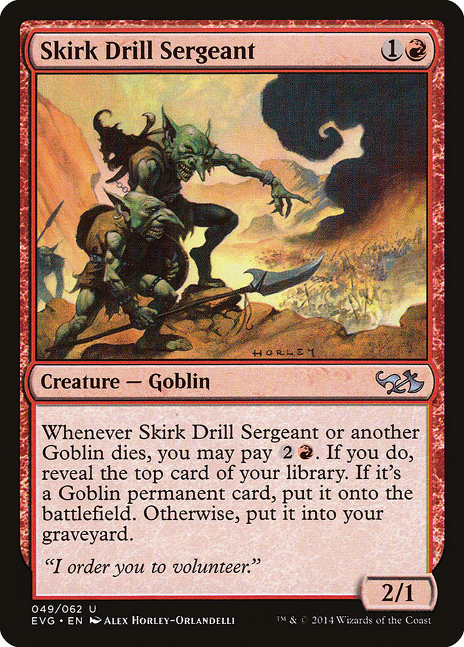 Skirk Drill Sergeant (Elves vs. Goblins) [Duel Decks Anthology] | GnG Games