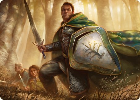 Boromir, Warden of the Tower Art Card [The Lord of the Rings: Tales of Middle-earth Art Series] | GnG Games