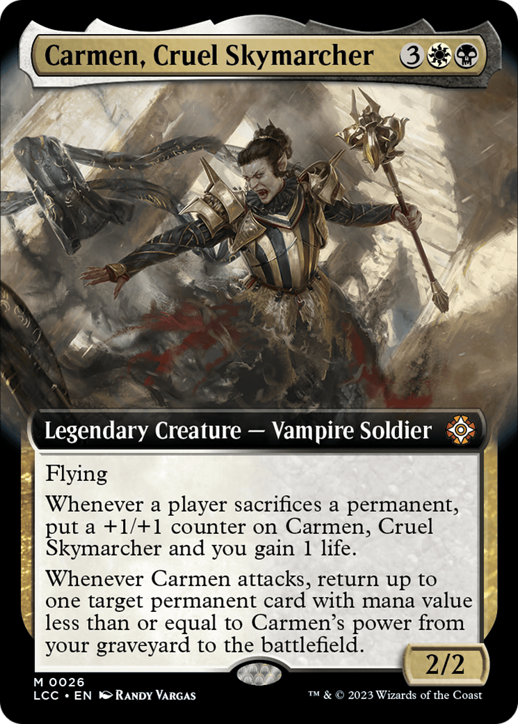 Carmen, Cruel Skymarcher (Extended Art) [The Lost Caverns of Ixalan Commander] | GnG Games