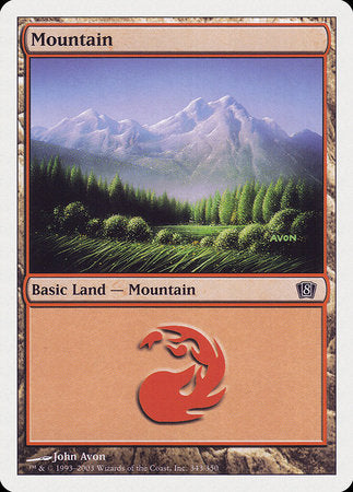 Mountain (343) [Eighth Edition] | GnG Games