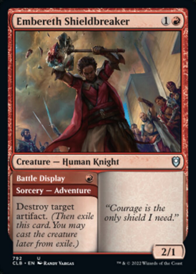 Embereth Shieldbreaker // Battle Display [Commander Legends: Battle for Baldur's Gate] | GnG Games