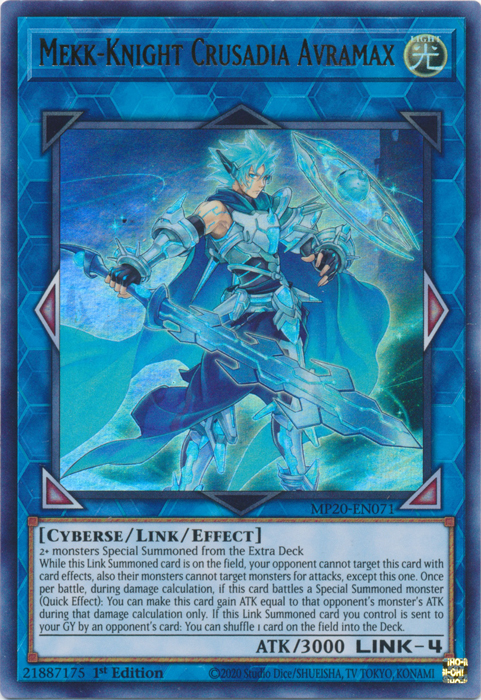 Mekk-Knight Crusadia Avramax [MP20-EN071] Ultra Rare | GnG Games