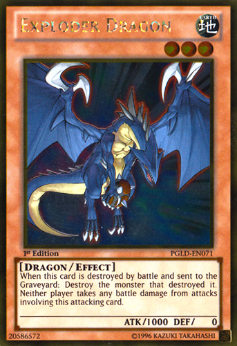 Exploder Dragon [PGLD-EN071] Gold Rare | GnG Games