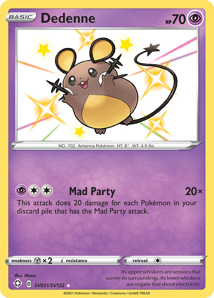 Dedenne (SV051/SV122) [Sword & Shield: Shining Fates] | GnG Games