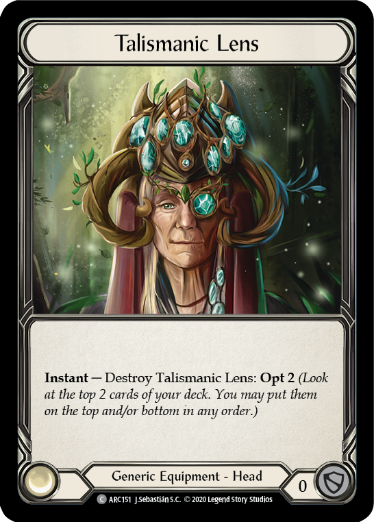 Talismanic Lens [ARC151] Unlimited Edition Rainbow Foil | GnG Games